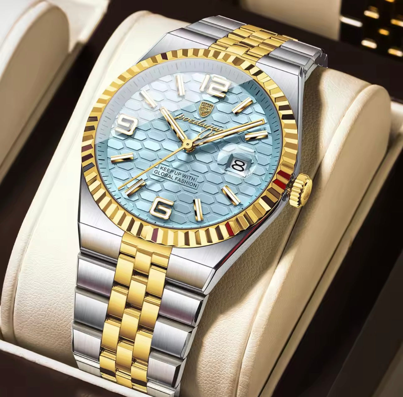 ASTORIA Date Prestige - Montre Homme en Acier Inoxydable